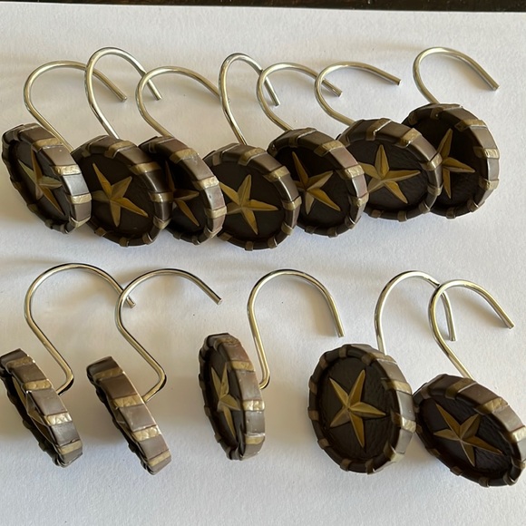 Bath 12 Western Star Shower Curtain Hooks Poshmark